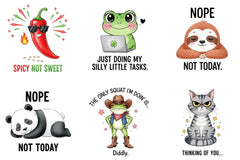 Funny Animal Quotes Clipart Bundle - CraftNest - Digital Crafting and Art