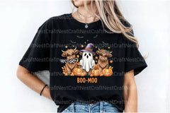Cute Highland Cow Halloween Clipart Bundle 3 - CraftNest - Digital Crafting and Art