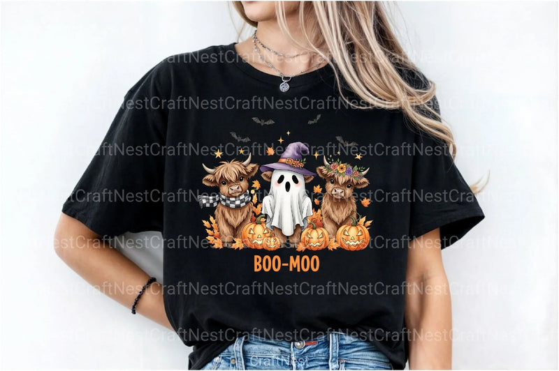 Cute Highland Cow Halloween Clipart Bundle 3 - CraftNest - Digital Crafting and Art