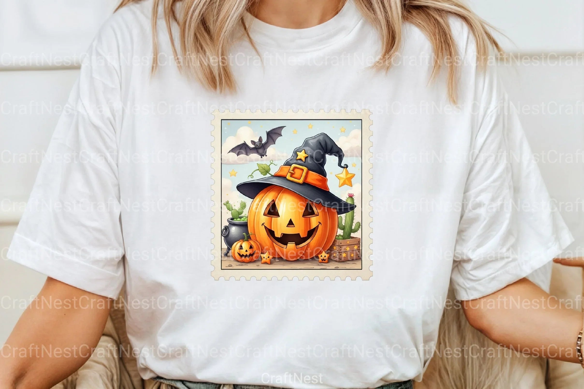 Pumpkin Postage Stamp Clipart Bundle 1234 - CraftNest - Digital Crafting and Art