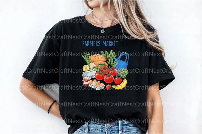 Farmers Market Hand Drawn Clipart Bundle - CraftNest - Digital Crafting and Art