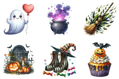 Halloween Clipart Bundle 53 - CraftNest - Digital Crafting and Art
