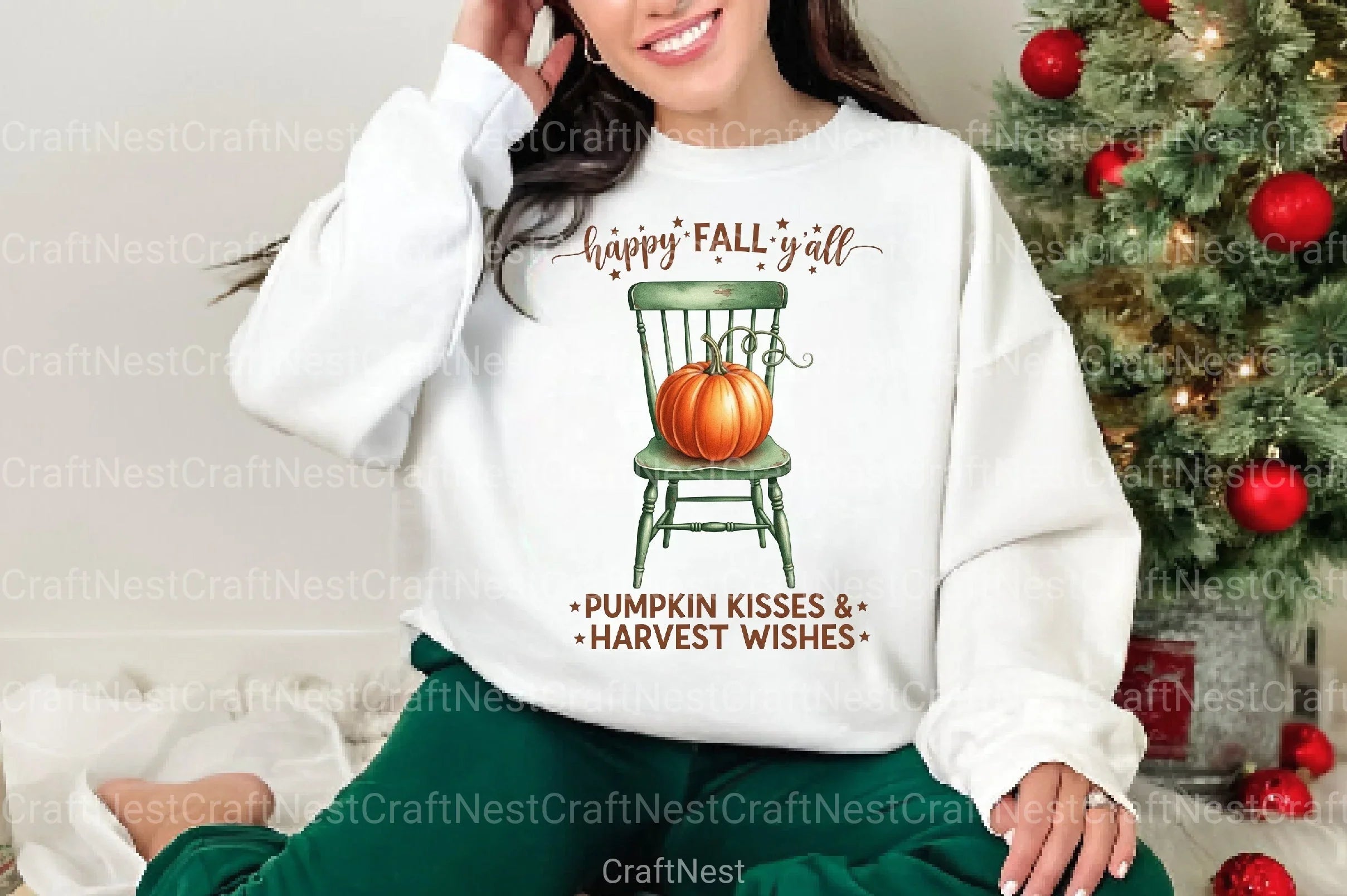 Rustic Fall Farmhouse Pumpkin Sign Clipart Bundle