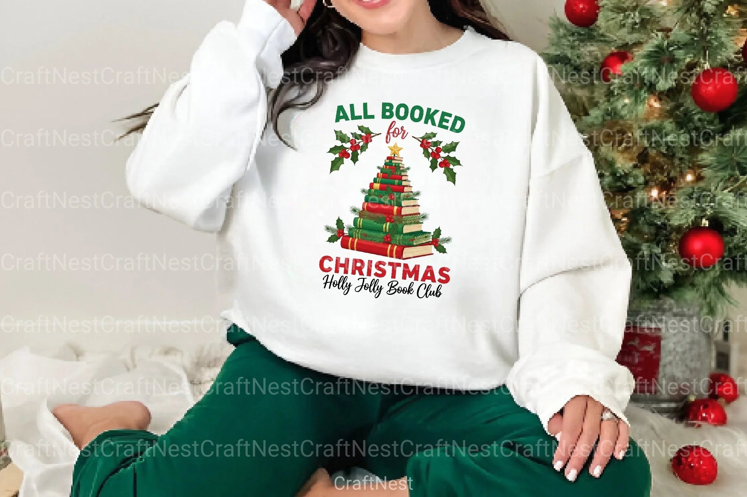 All Booked for Christmas Clipart Bundle - CraftNest - Digital Crafting and Art