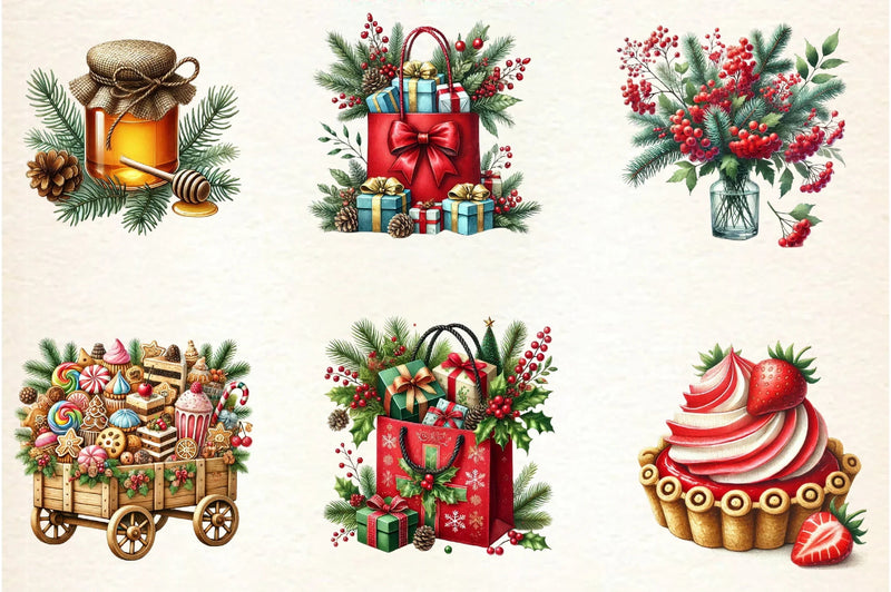 Holiday Market Clipart Bundle - CraftNest - Digital Crafting and Art