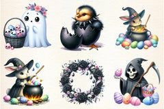 Funny Gothic Easter Clipart Bundle - CraftNest - Digital Crafting and Art