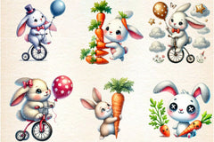 Funny Bunny Clipart Bundle 1 - CraftNest - Digital Crafting and Art