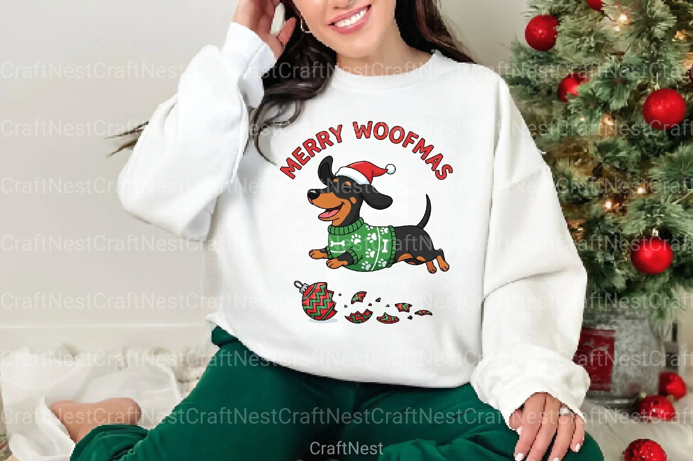 Funny Dog Christmas Clipart Bundle 99 - CraftNest - Digital Crafting and Art
