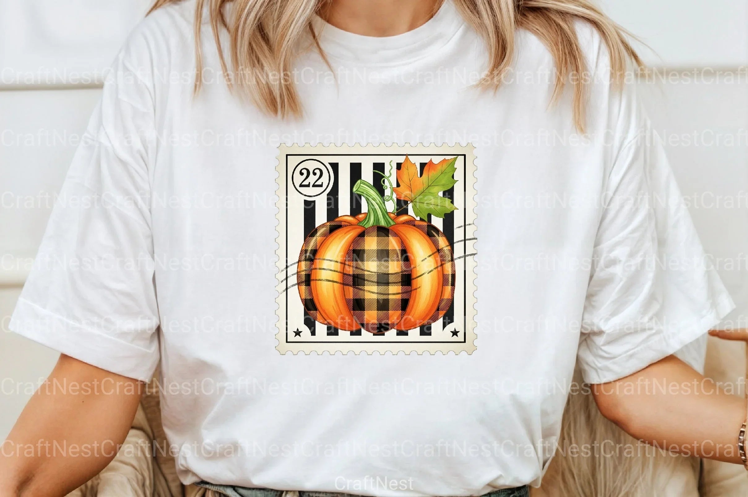 Pumpkin Postage Stamp Clipart Bundle 7 - CraftNest - Digital Crafting and Art