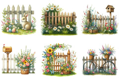 Spring Fences Clipart Bundle - CraftNest - Digital Crafting and Art
