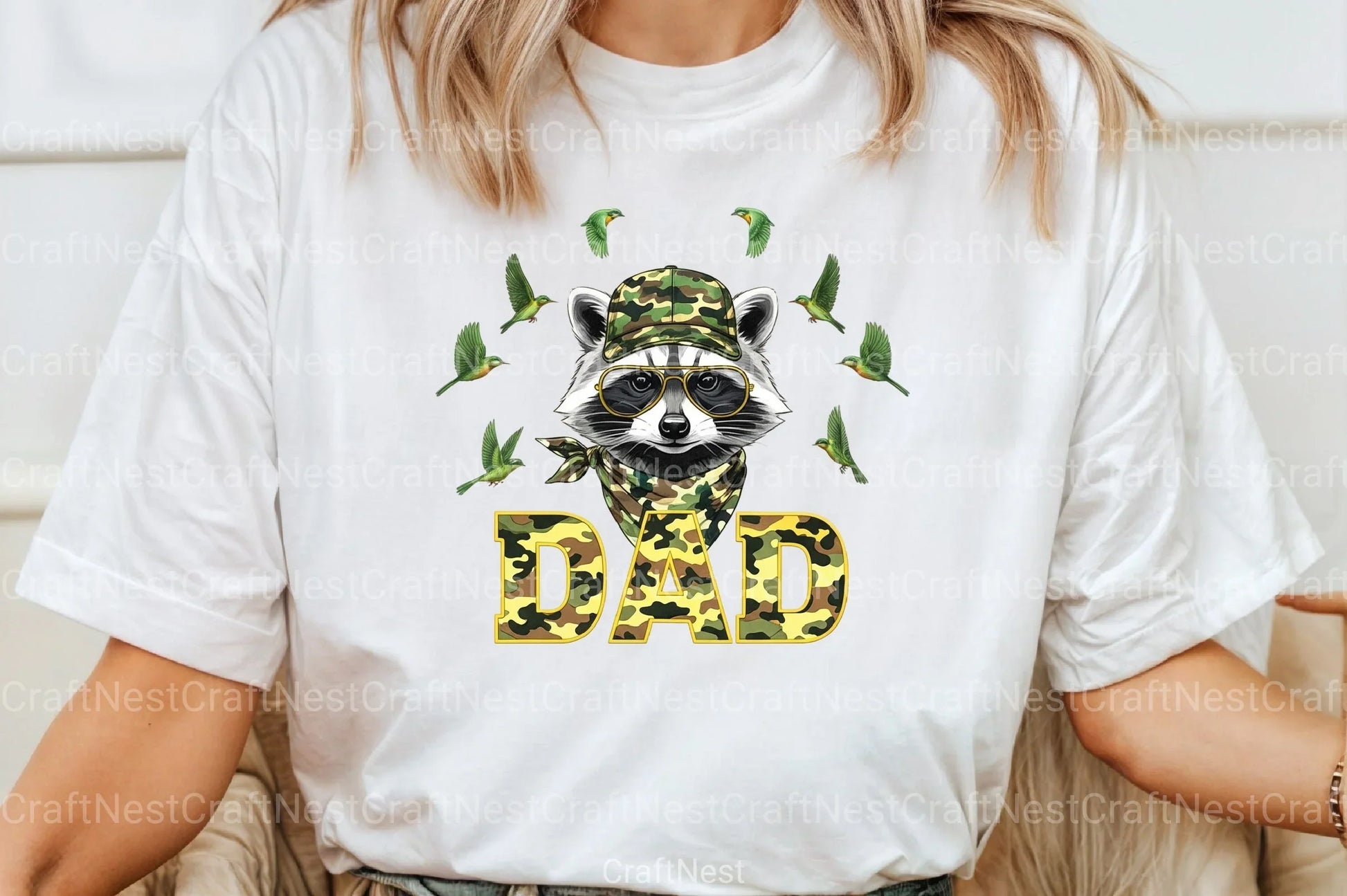 Camo Raccoon Woodland Clipart Bundle - CraftNest - Digital Crafting and Art