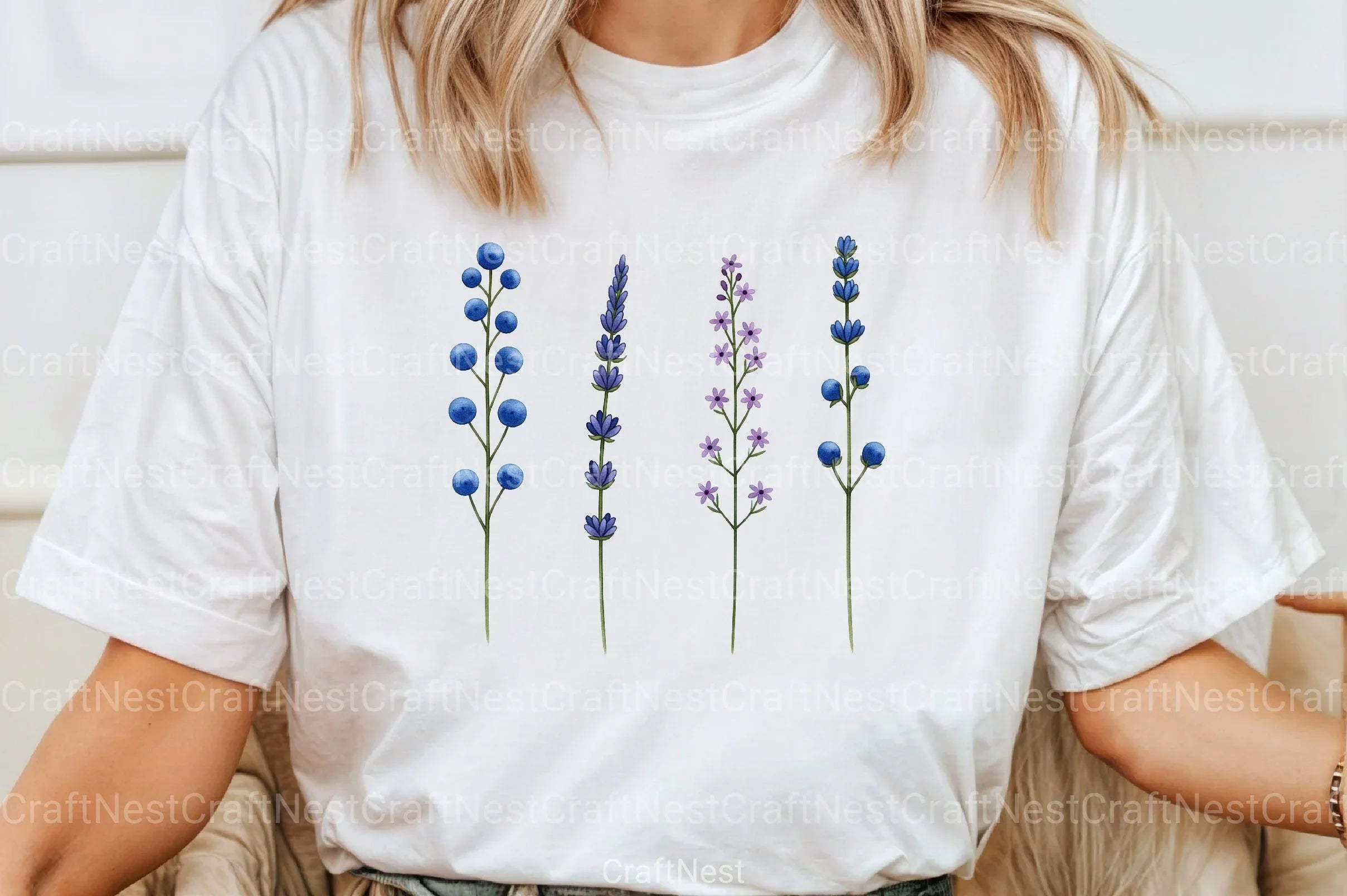 Wildflowers Brushstroke Clipart Bundle 3 - CraftNest - Digital Crafting and Art