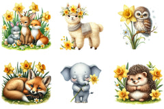 Daffodils Flowers Clipart Bundle - CraftNest - Digital Crafting and Art