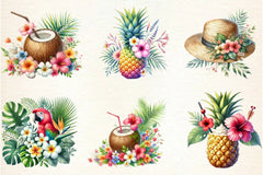 Tropical Spring Clipart Bundle - CraftNest - Digital Crafting and Art