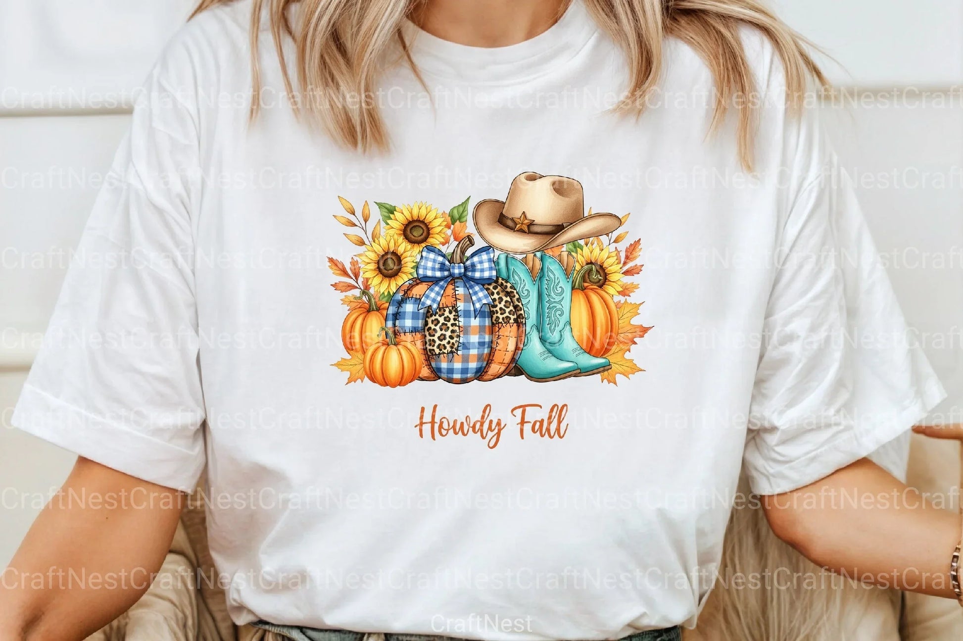 Howdy Fall Cowboy Boots Pumpkin Clipart Bundle - CraftNest - Digital Crafting and Art