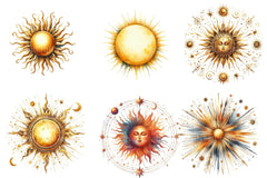 Sun Glow Clipart Bundle - CraftNest - Digital Crafting and Art