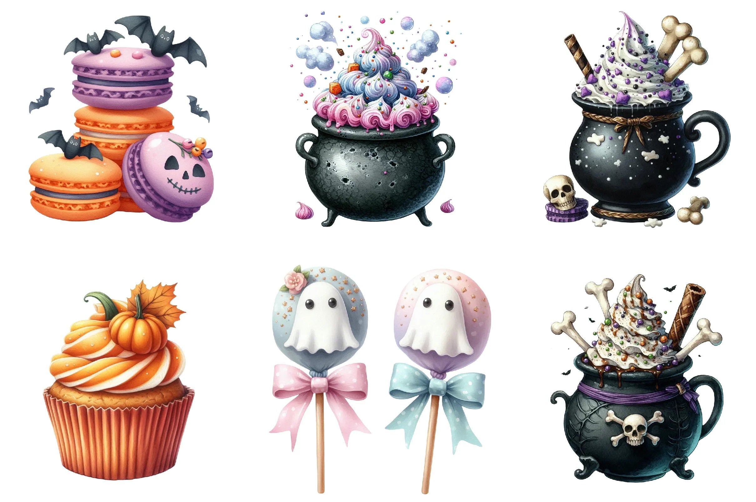 Halloween Bakery Clipart Bundle - CraftNest - Digital Crafting and Art