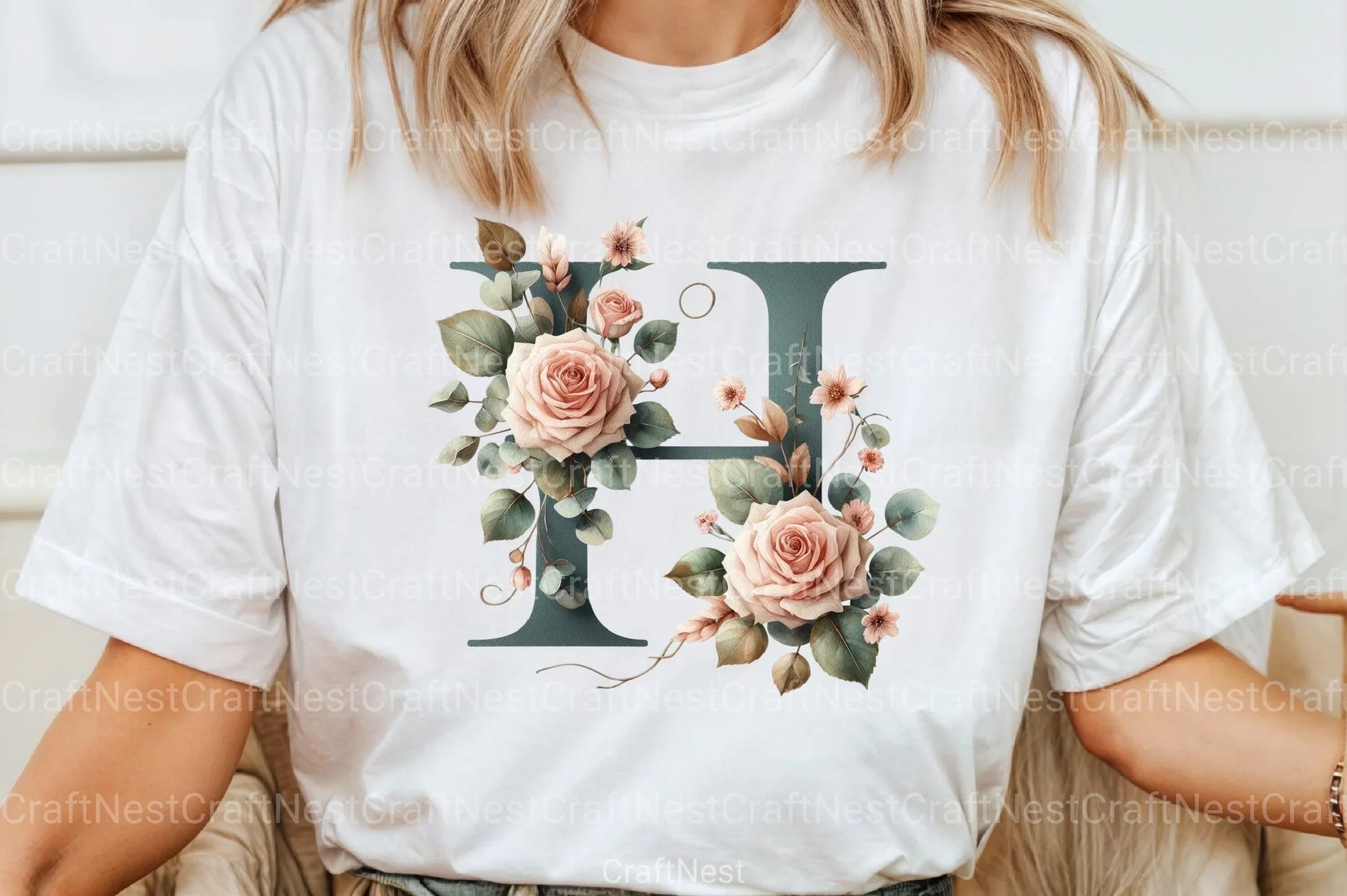 Floral Alphabet Clipart Bundle 18 - CraftNest - Digital Crafting and Art