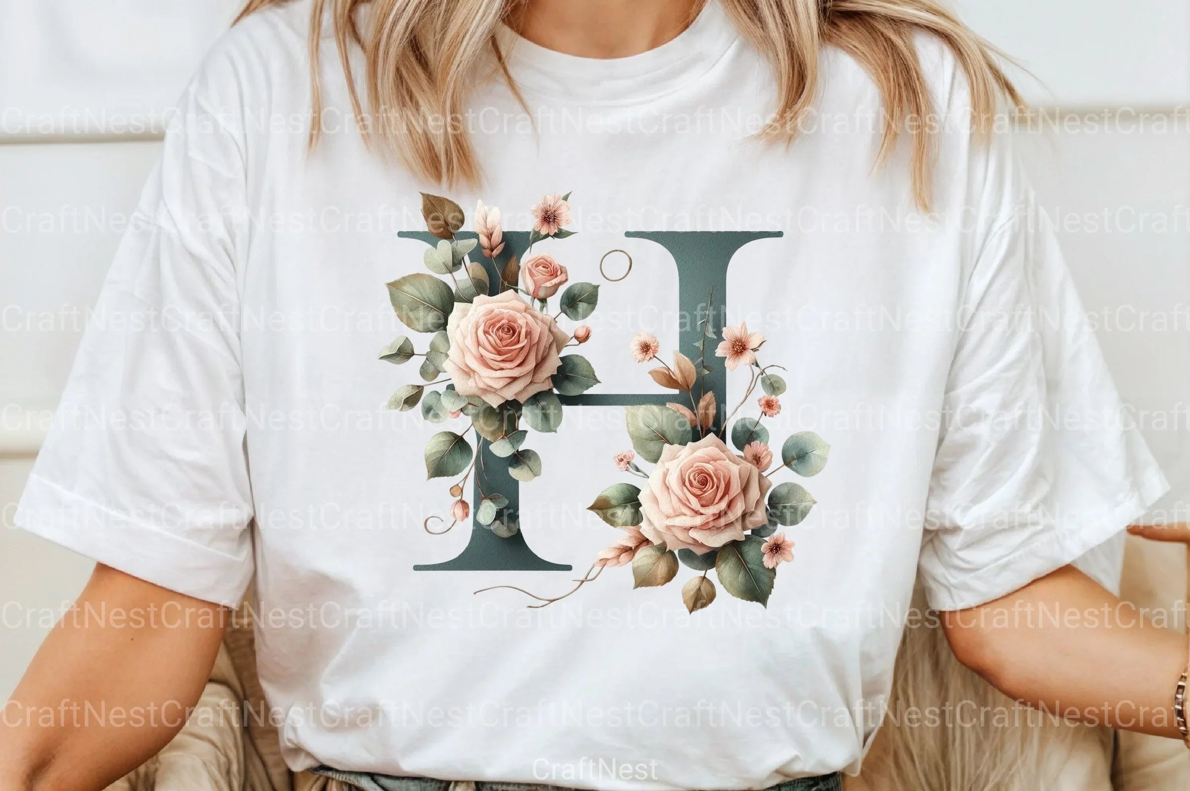 Floral Alphabet Clipart Bundle 18 - CraftNest - Digital Crafting and Art