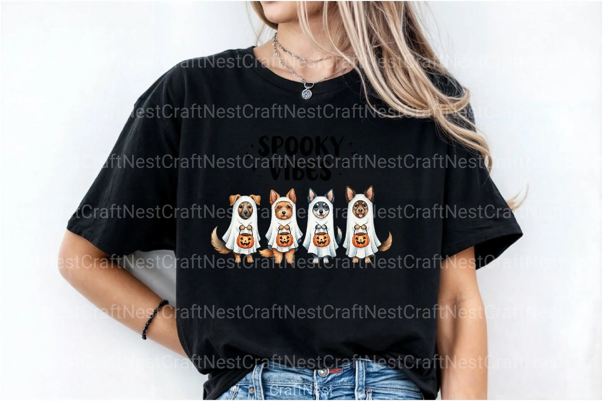 Spooky Dog Embroidery Clipart Bundle - CraftNest - Digital Crafting and Art