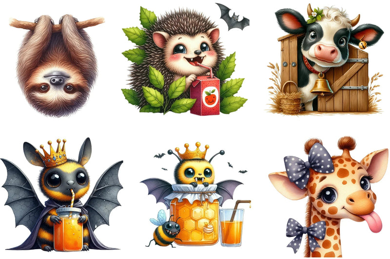 Quirky Animal Peeking Clipart Bundle - CraftNest - Digital Crafting and Art