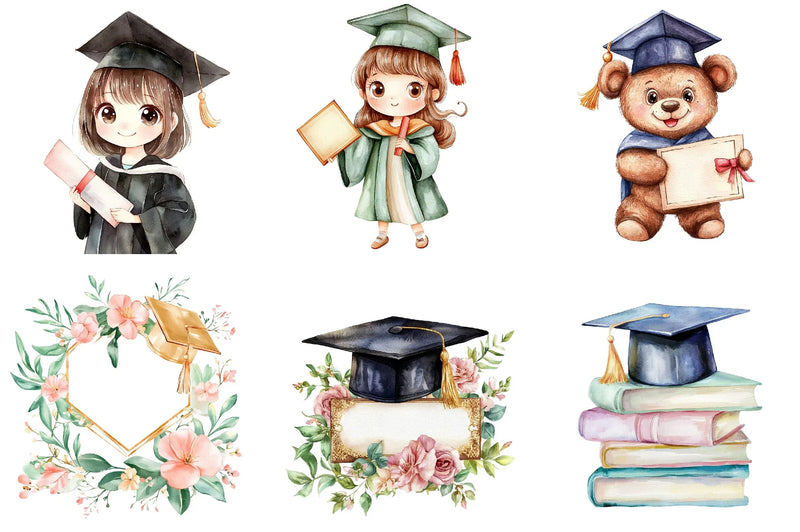 Graduation Clipart Bundle - CraftNest - Digital Crafting and Art