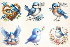 Mother's Day Bluebird Mom Clipart Bundle - CraftNest - Digital Crafting and Art