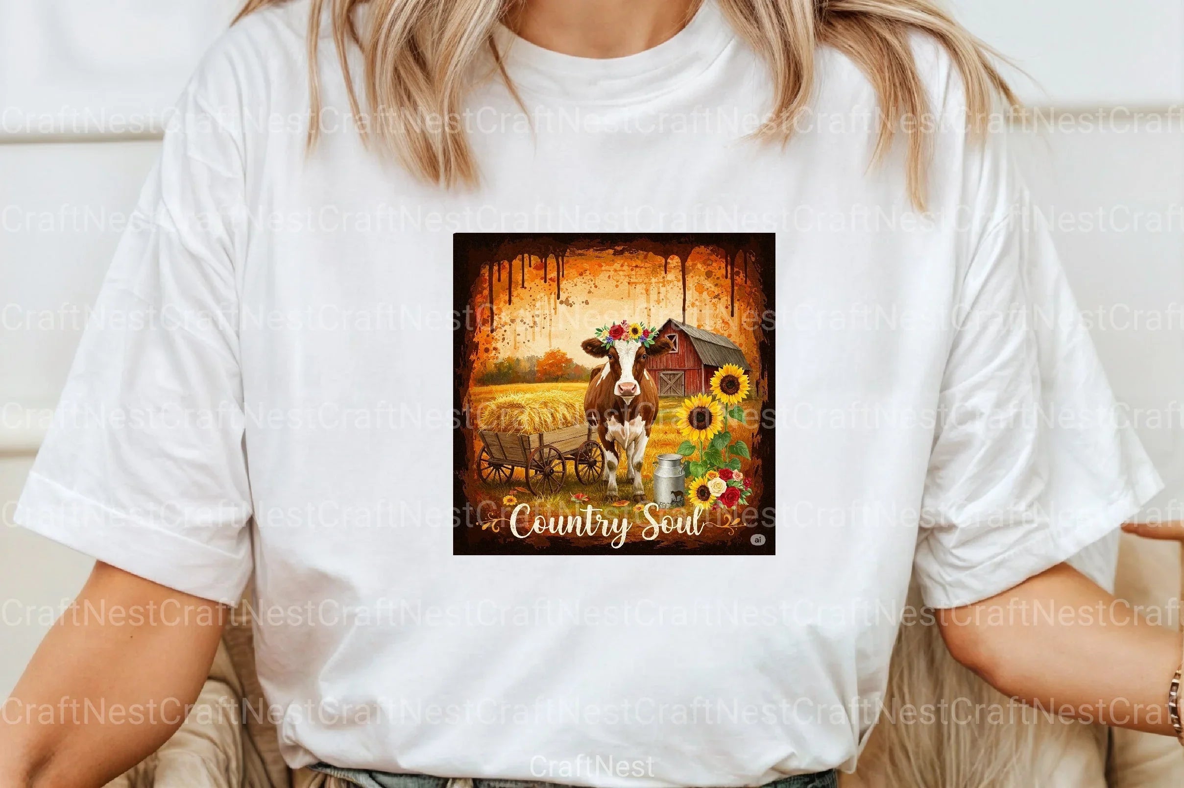 Vintage Country Western Brushstroke Clipart Bundle - CraftNest - Digital Crafting and Art