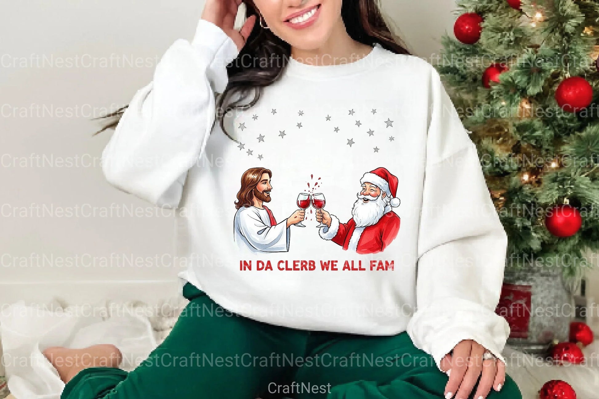 In Da Clerb We All Fam Clipart Bundle - CraftNest - Digital Crafting and Art