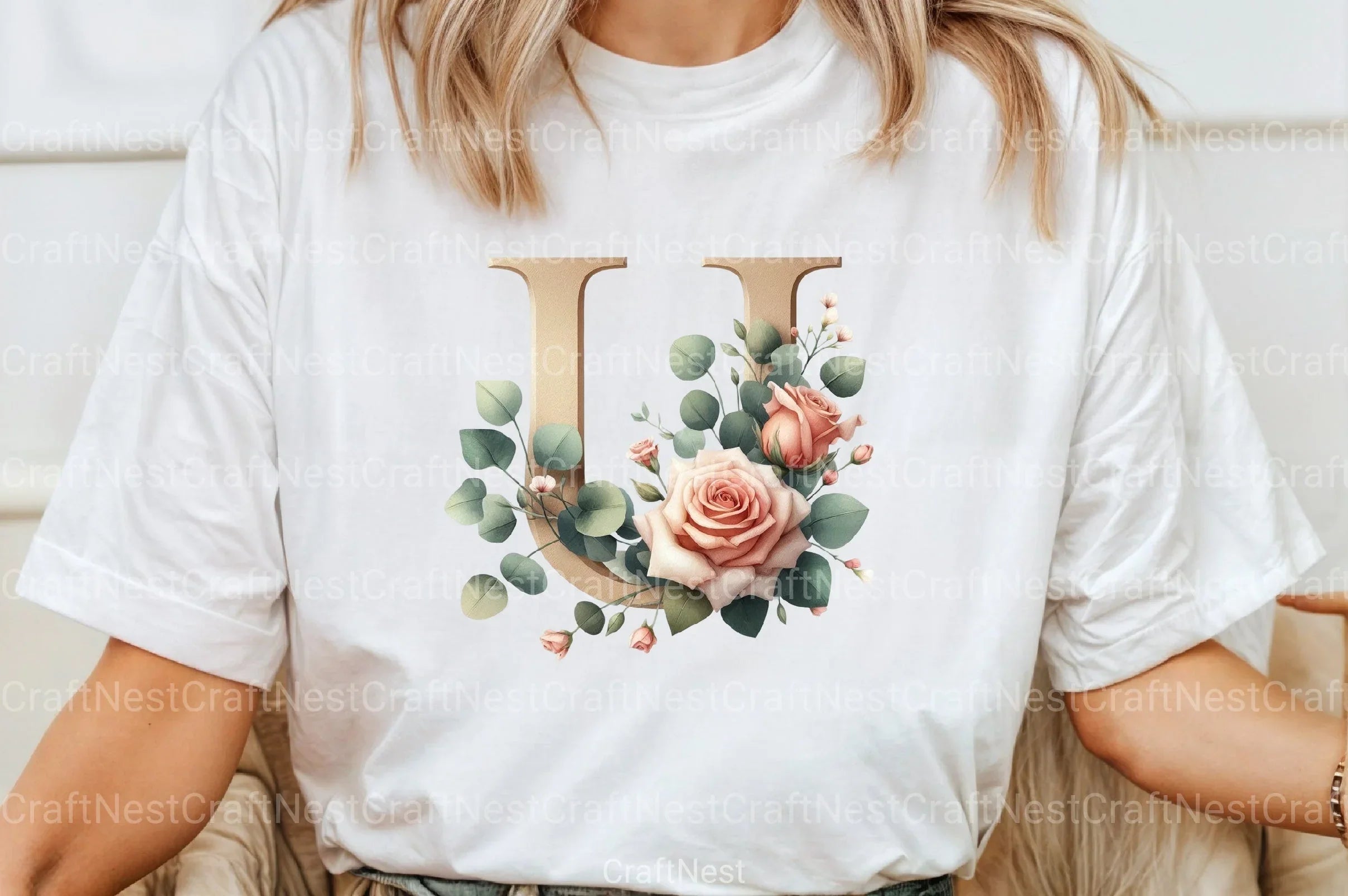 Floral Alphabet Clipart Bundle 16 - CraftNest - Digital Crafting and Art