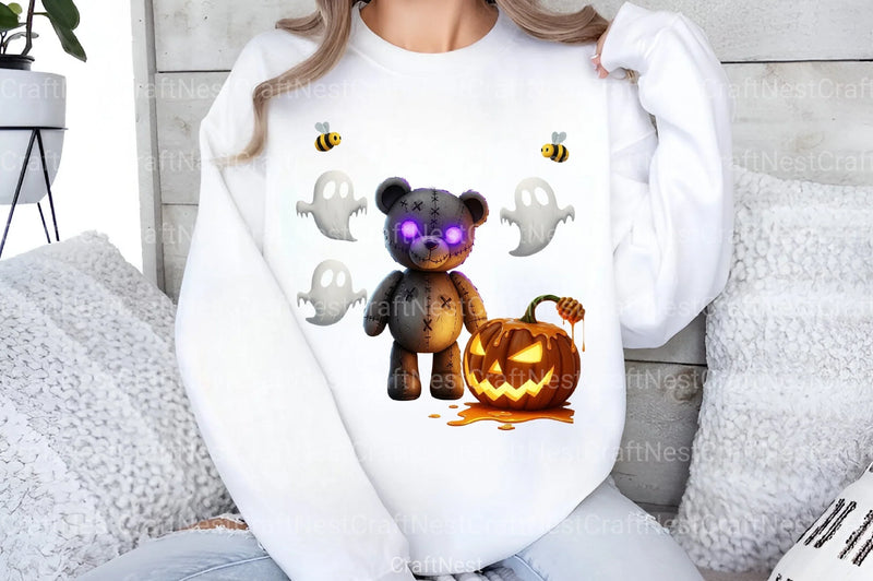 Spooky Teddy Bear Clipart Bundle - CraftNest - Digital Crafting and Art