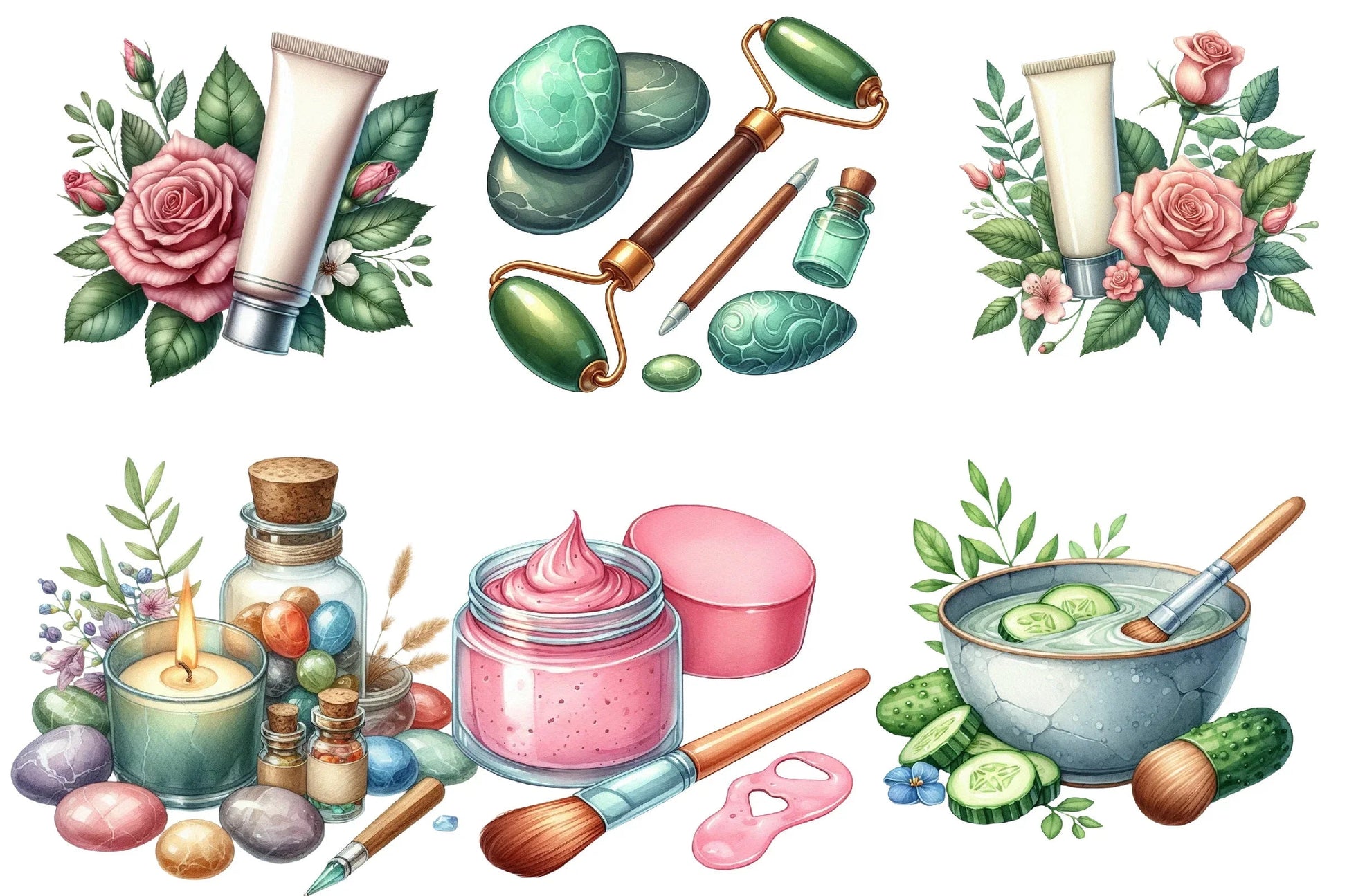 Beauty Spa Clipart Bundle - CraftNest - Digital Crafting and Art