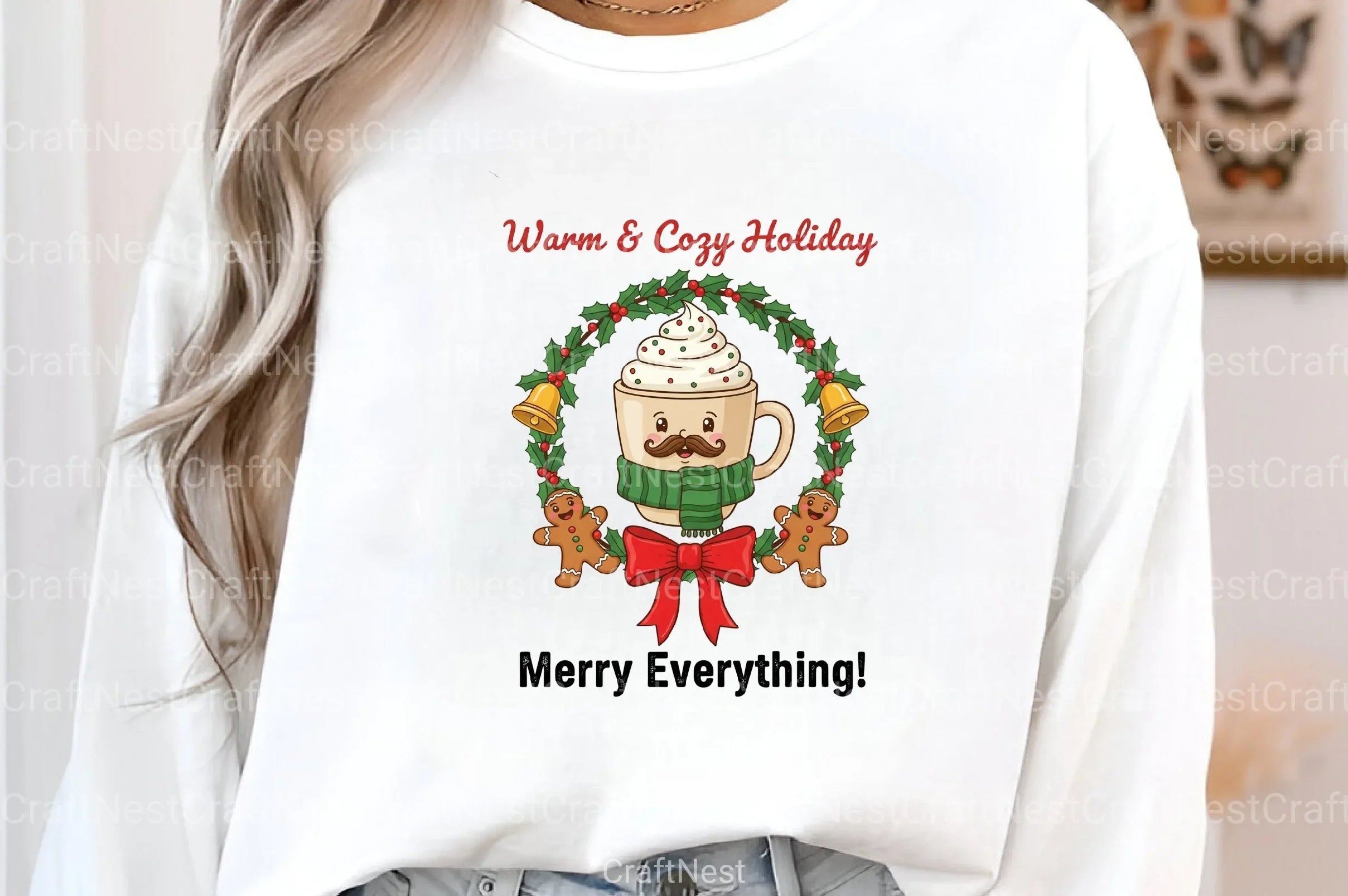 Warm & Cozy Retro Christmas Clipart Bundle - CraftNest - Digital Crafting and Art