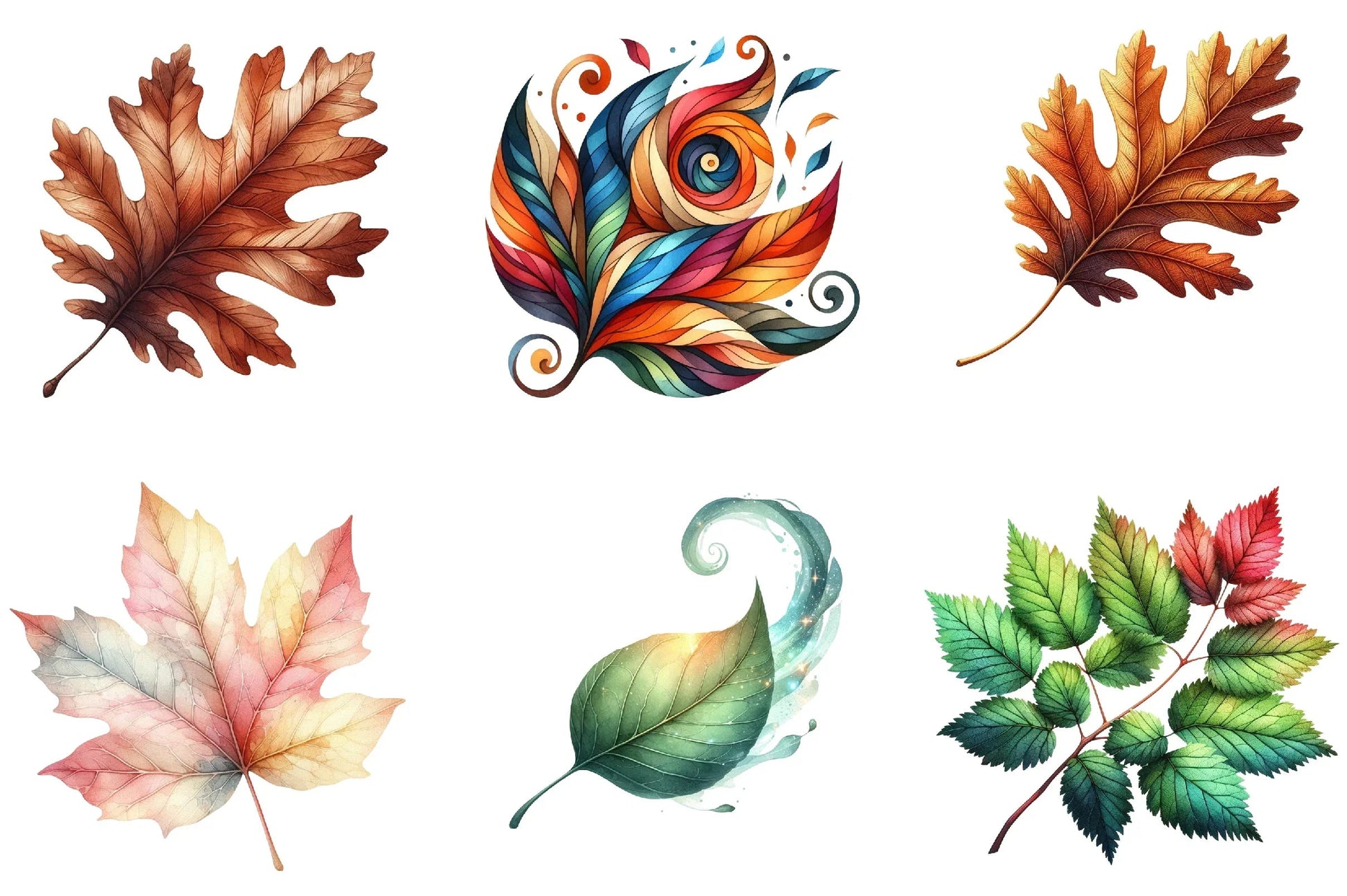 Autumn Leaf Clipart Bundle - CraftNest - Digital Crafting and Art