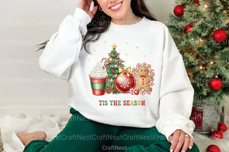 Festive Christmas Clipart Bundle 1 - CraftNest - Digital Crafting and Art