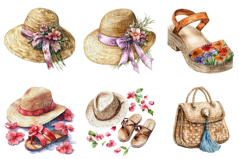 Summer Fashion Clipart Bundle 99 - CraftNest - Digital Crafting and Art