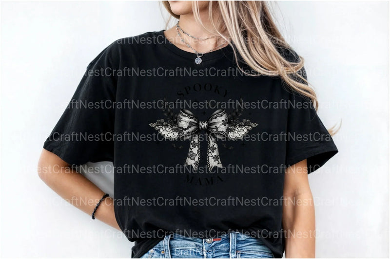 Coquette Halloween Spooky Mama Clipart Bundle - CraftNest - Digital Crafting and Art