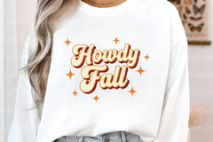 Retro Howdy Fall Graphic Clipart Bundle - CraftNest - Digital Crafting and Art
