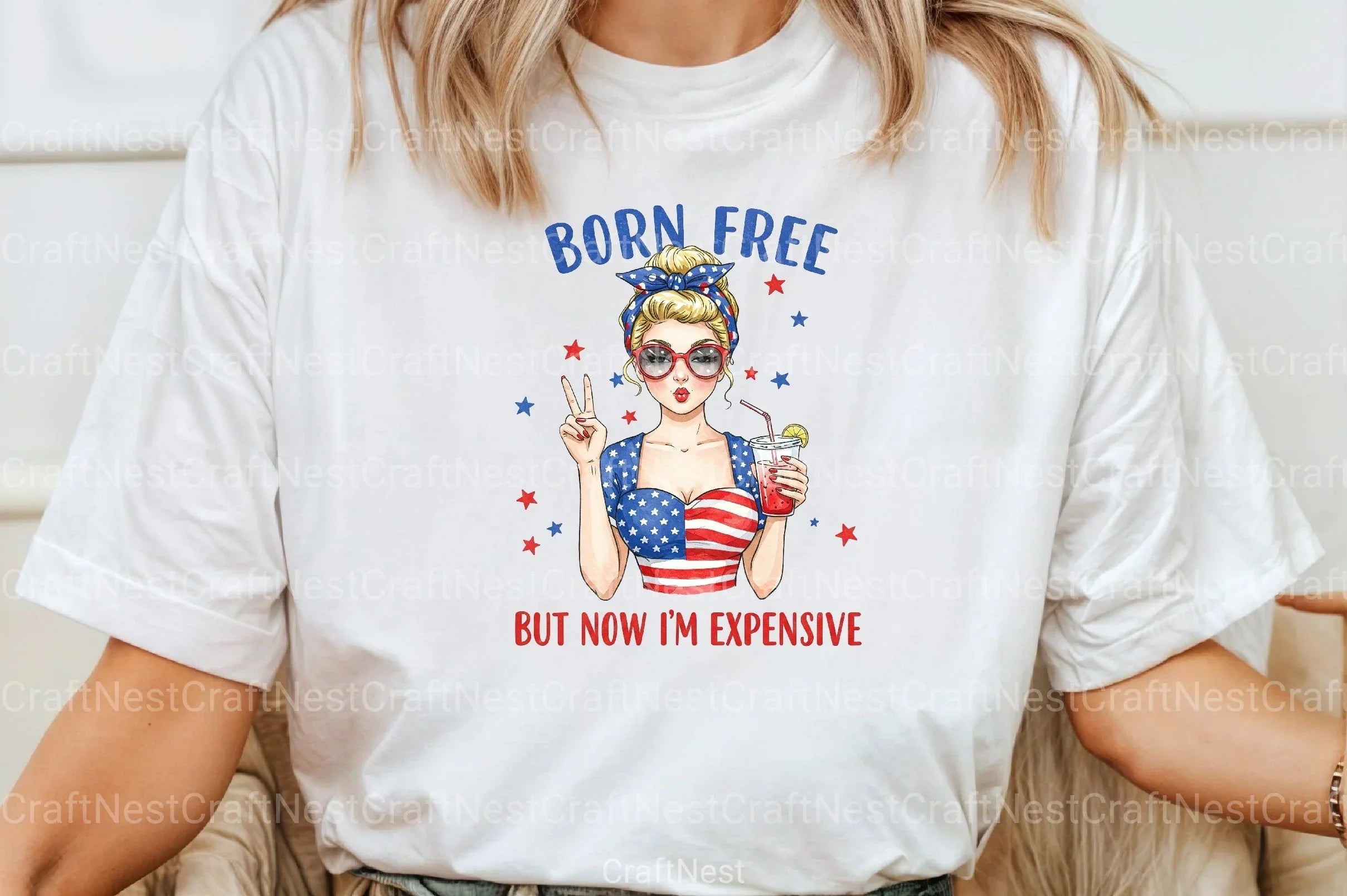 Funny 4th of July USA Patriotic Vintage Clipart Bundle - CraftNest - Digital Crafting and Art