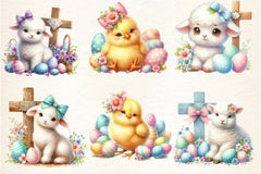 Easter Lamb & Goose Clipart Bundle - CraftNest - Digital Crafting and Art