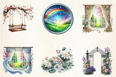 Stained Glass Spring Clipart Bundle - CraftNest - Digital Crafting and Art