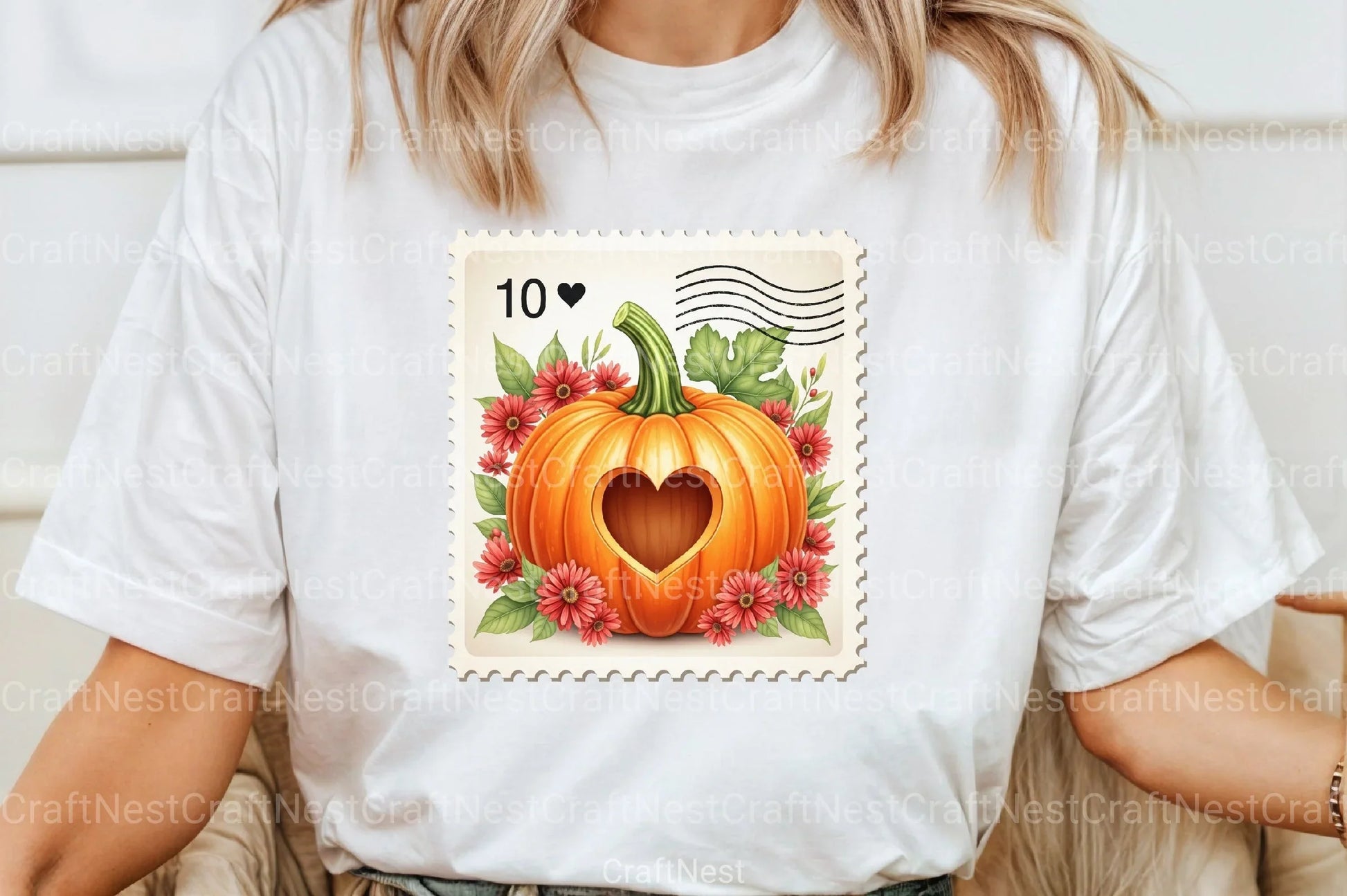 Pumpkin Postage Stamp Clipart Bundle 55 - CraftNest - Digital Crafting and Art