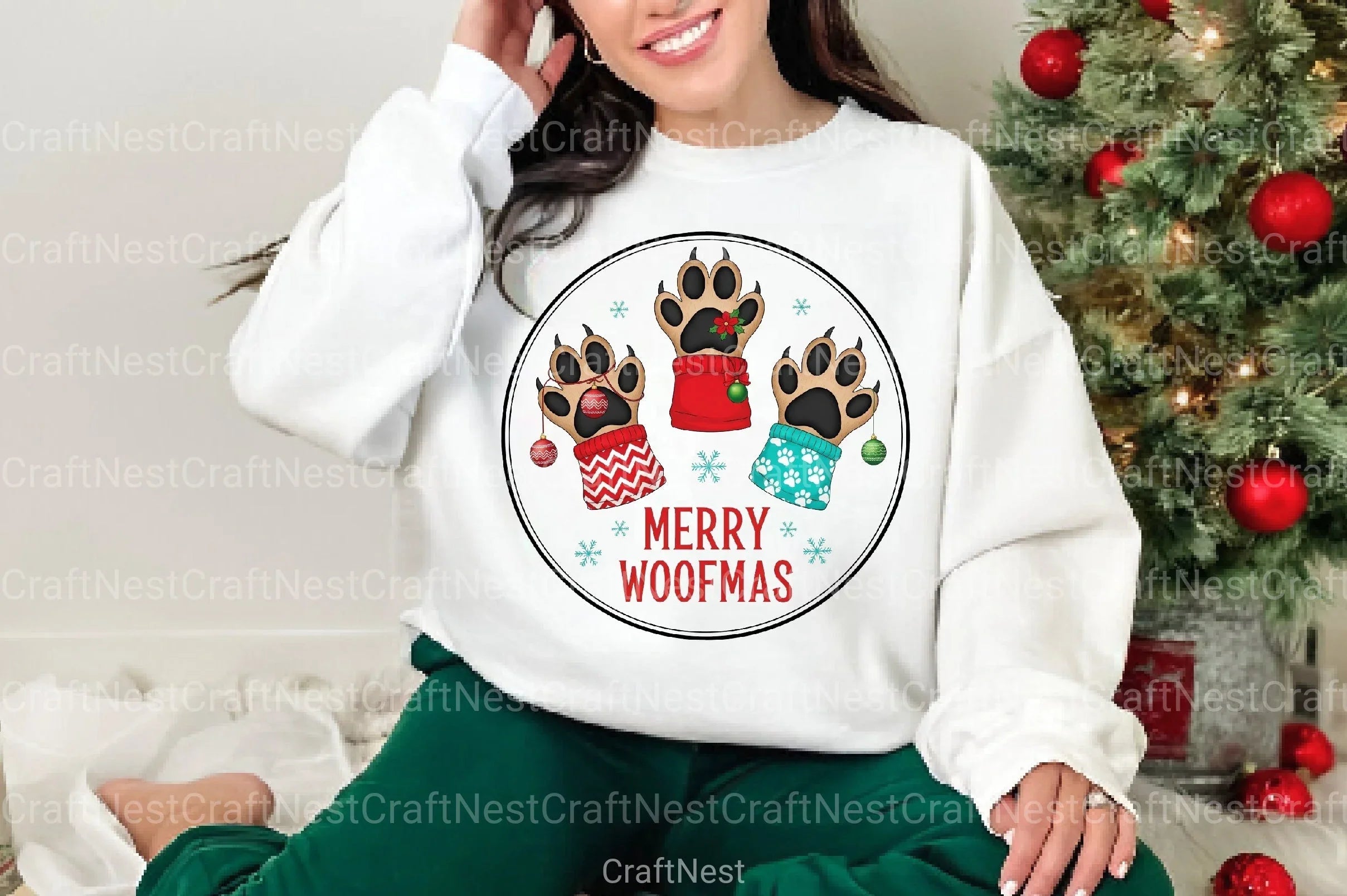 Merry Woofmas Dog Clipart Bundle - CraftNest - Digital Crafting and Art