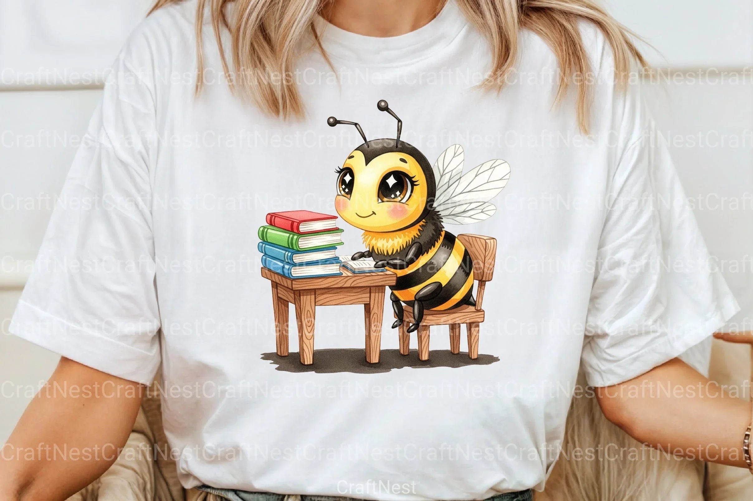 Back to School Bee Clipart Bundle 8 - CraftNest - Digital Crafting and Art