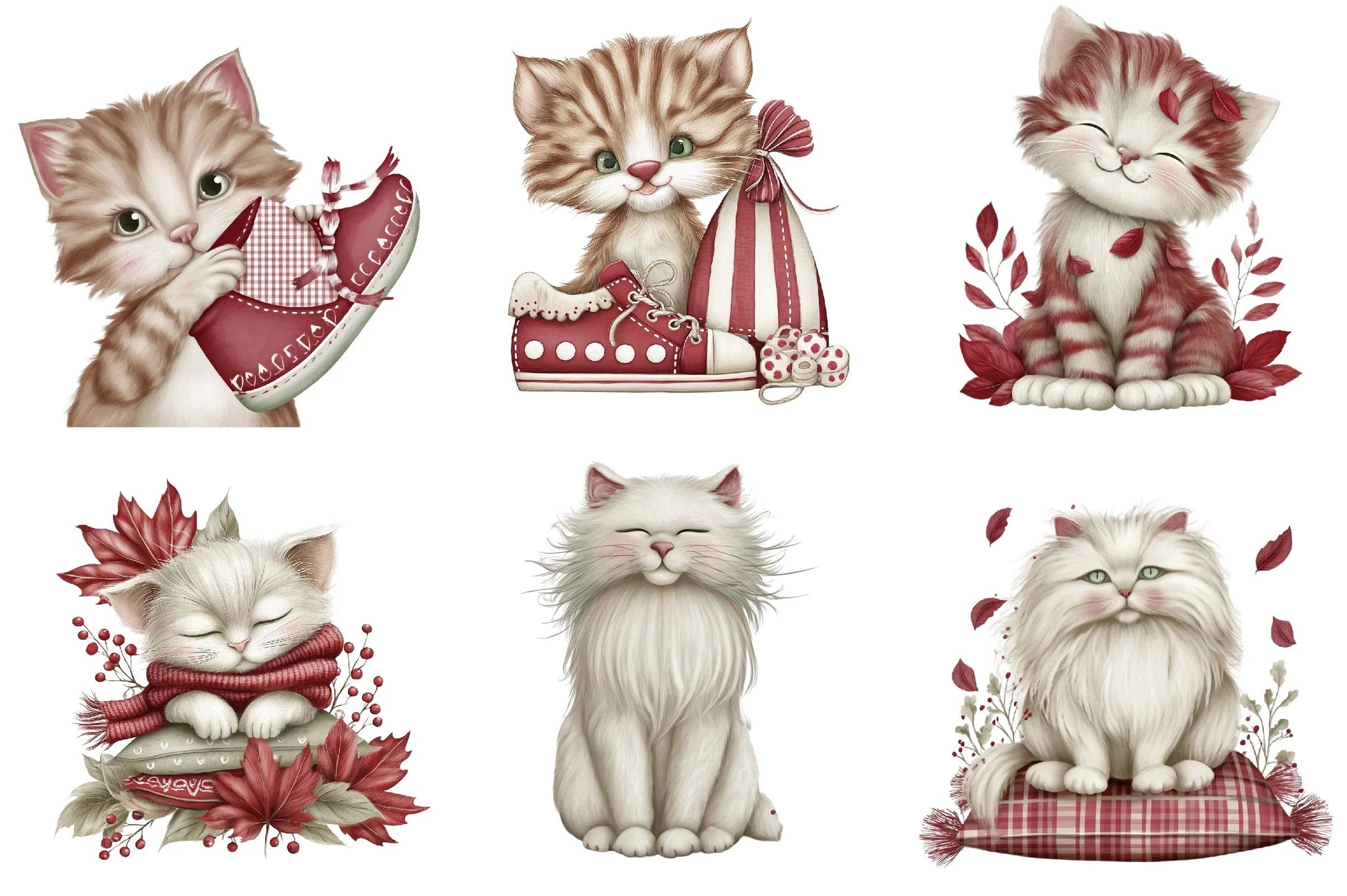 Thanksgiving Cat Clipart Design Bundle - CraftNest - Digital Crafting and Art