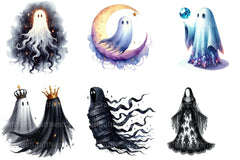 Enchanted Ghost Halloween Clipart Bundle 2 - CraftNest - Digital Crafting and Art