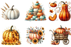 Autumn Pumpkin Clipart Bundle 77 - CraftNest - Digital Crafting and Art