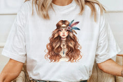 Tribal Boho Girl Clipart Bundle 2 - CraftNest - Digital Crafting and Art