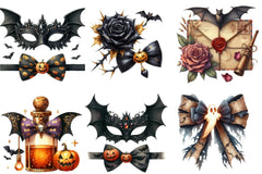 Elegant Halloween Clipart Bundle - CraftNest - Digital Crafting and Art