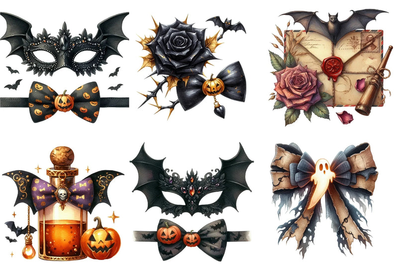 Elegant Halloween Clipart Bundle - CraftNest - Digital Crafting and Art